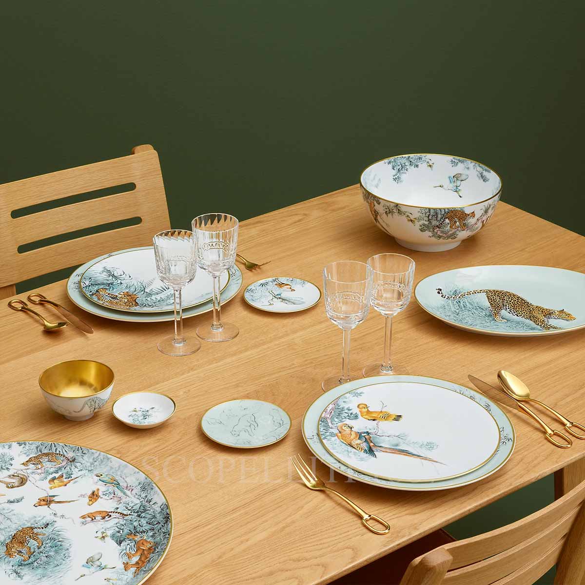 Hermes Carnets d'Equateur Soy Dish - Set of 2 2