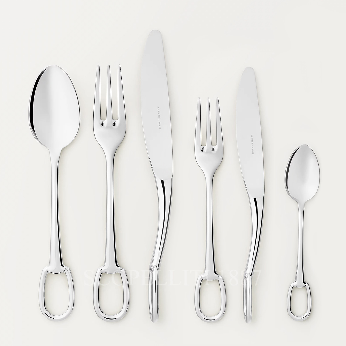 Hermes Cutlery 36 Pieces Attelage Stainless Steel 1