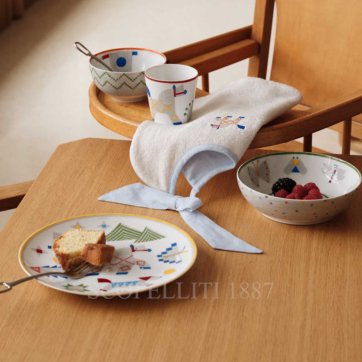 Hermes Cereal Bowl Animaux Nattes - Set of 2 2
