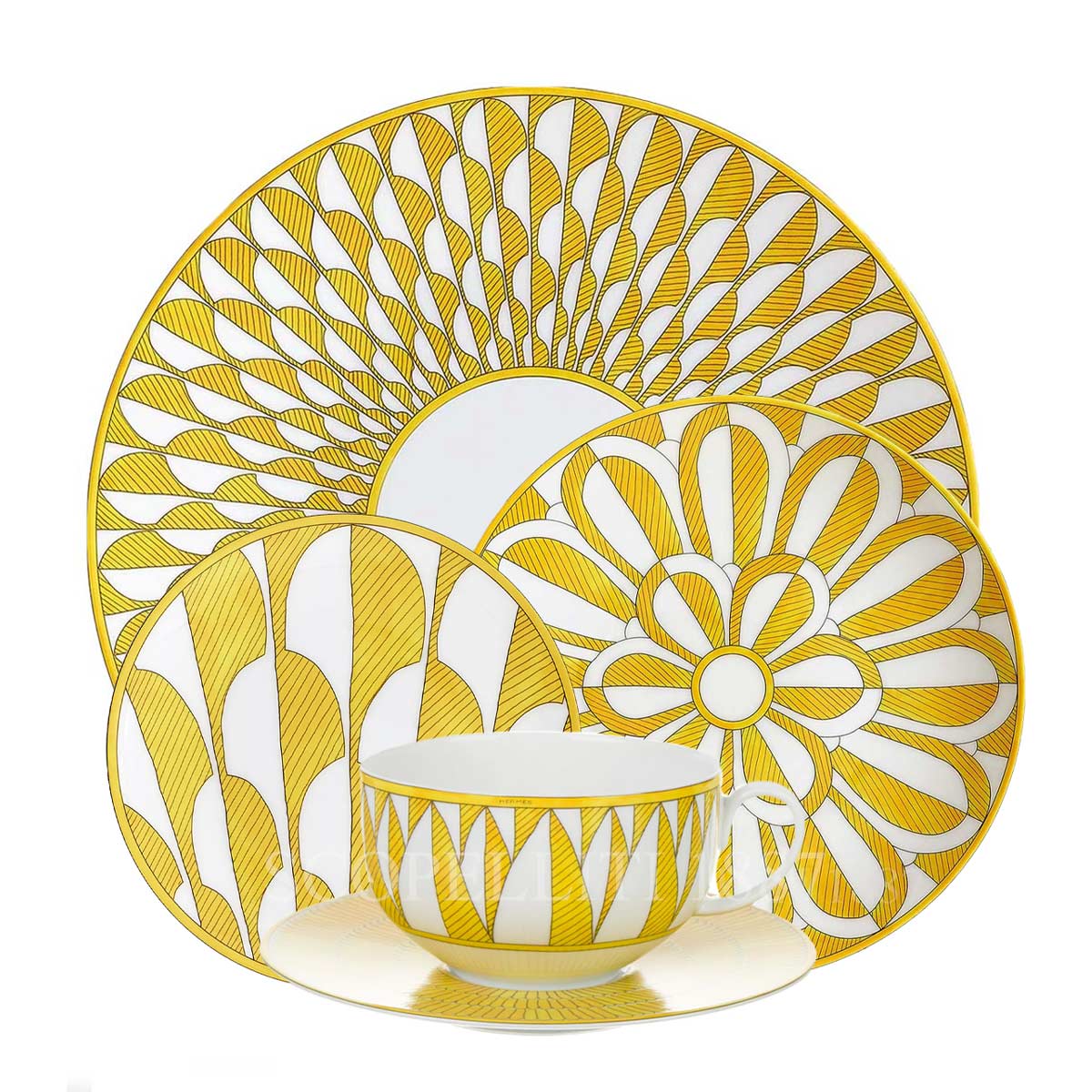 Hermes Soleil d’Hermès 5-piece Dinner Set 1