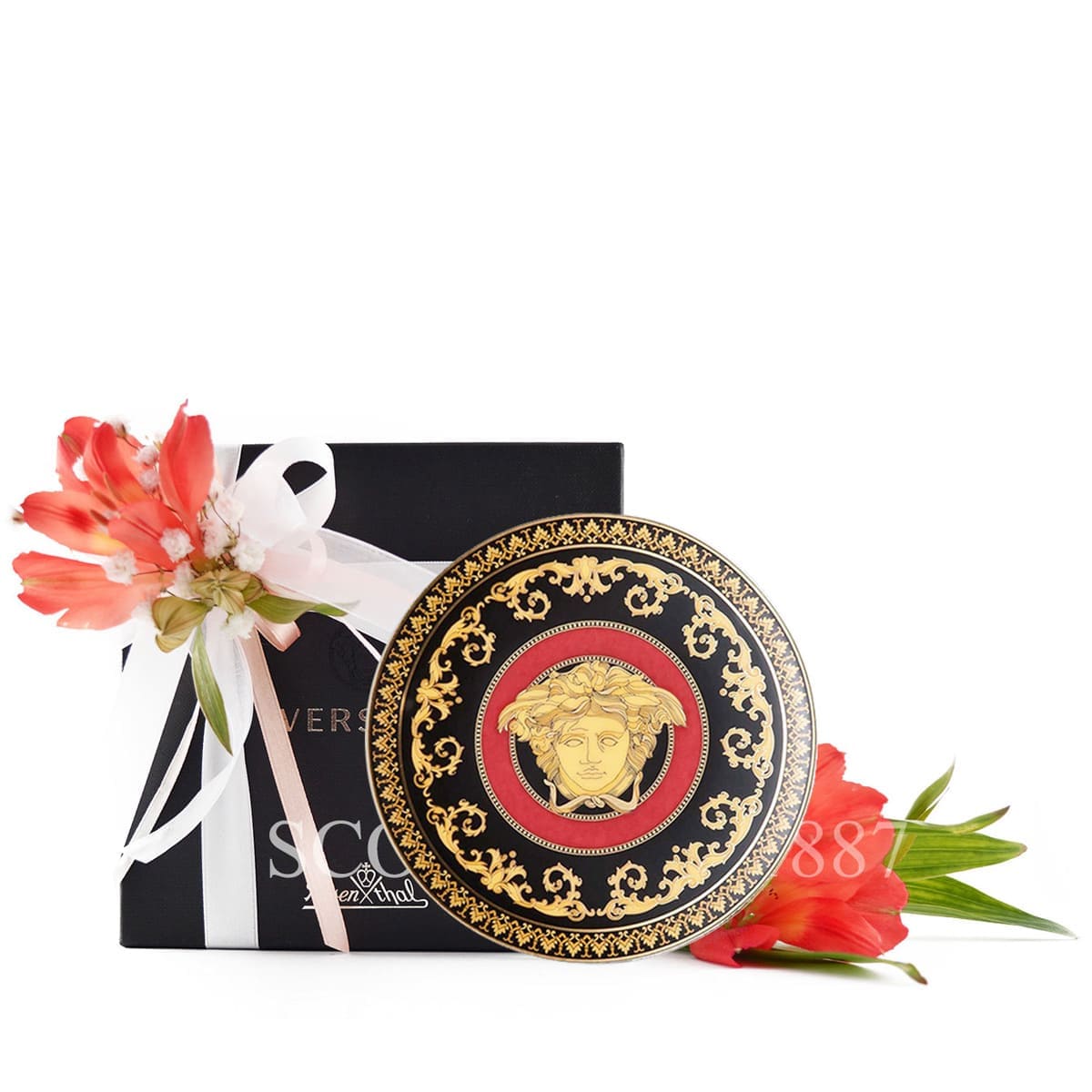 VERSACE Versace Medusa Small Plate Red 2