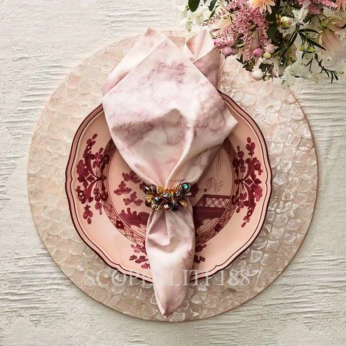 GINORI 1735 Ginori 5 piece Place Setting Oriente Italiano Vermiglio 3