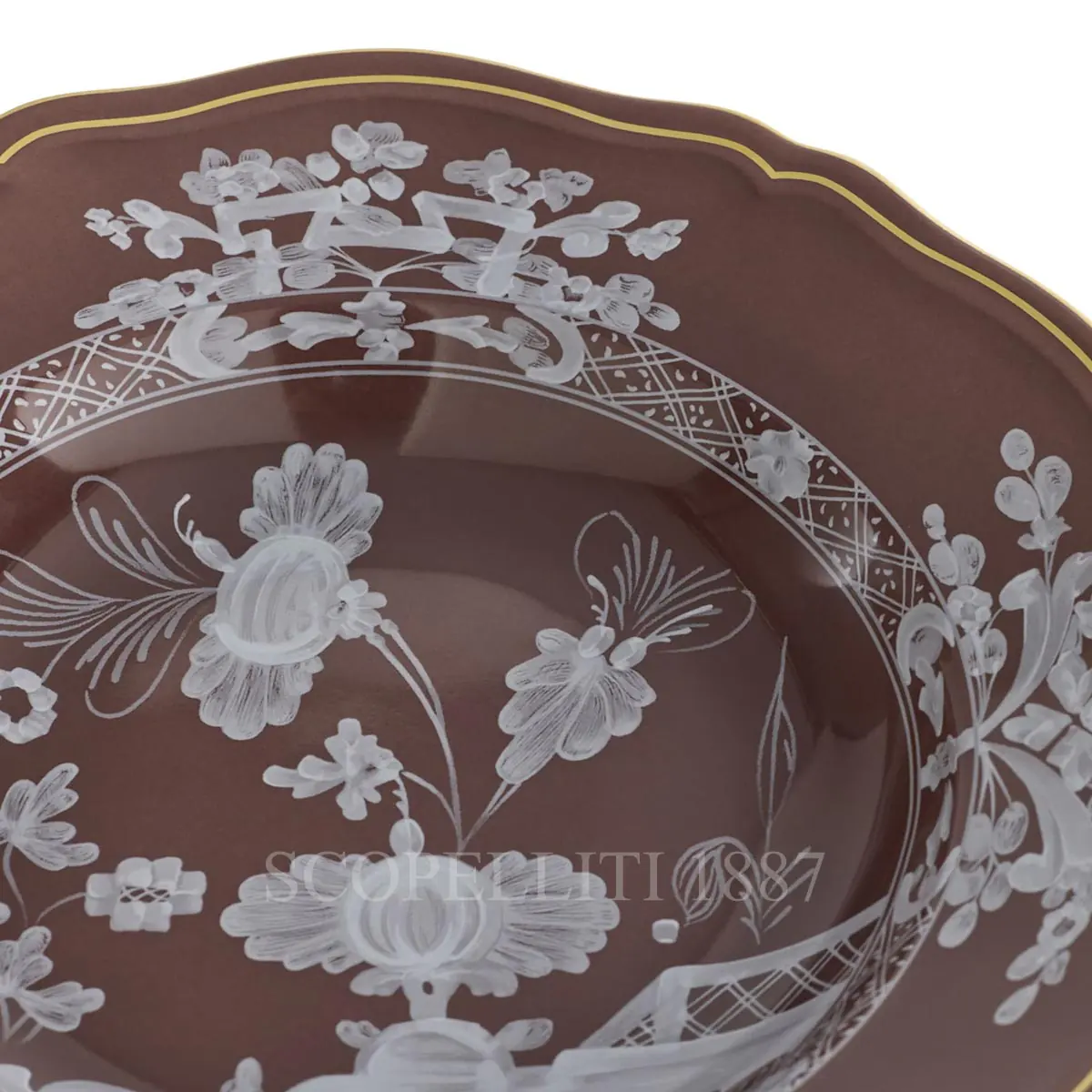 GINORI 1735 Ginori 1735 Oriente Italiano Castagna Soup Plate 4