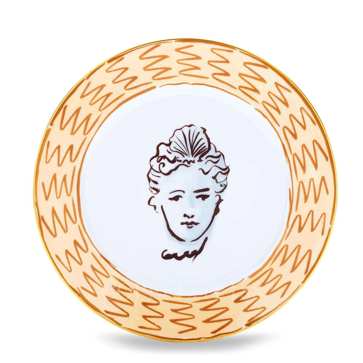GINORI 1735 Ginori Il Viaggio di Nettuno Dinner Plate Terracotta 1