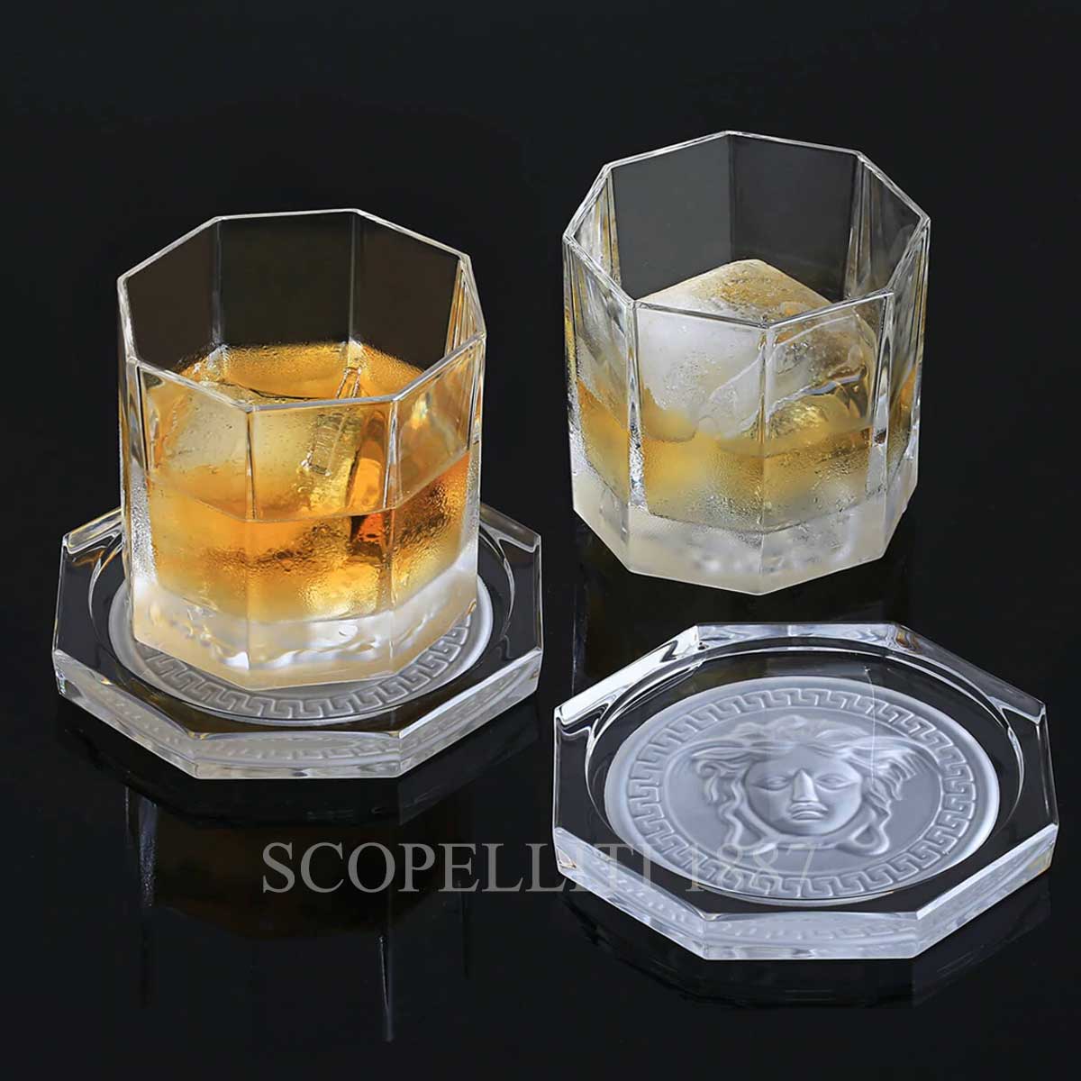 VERSACE Versace Set of 2 Whisky Tumblers Medusa Lumiere 2