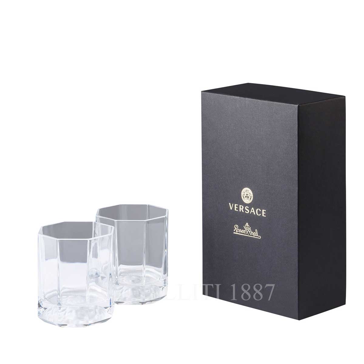 VERSACE Versace Set of 2 Whisky Tumblers Medusa Lumiere 5