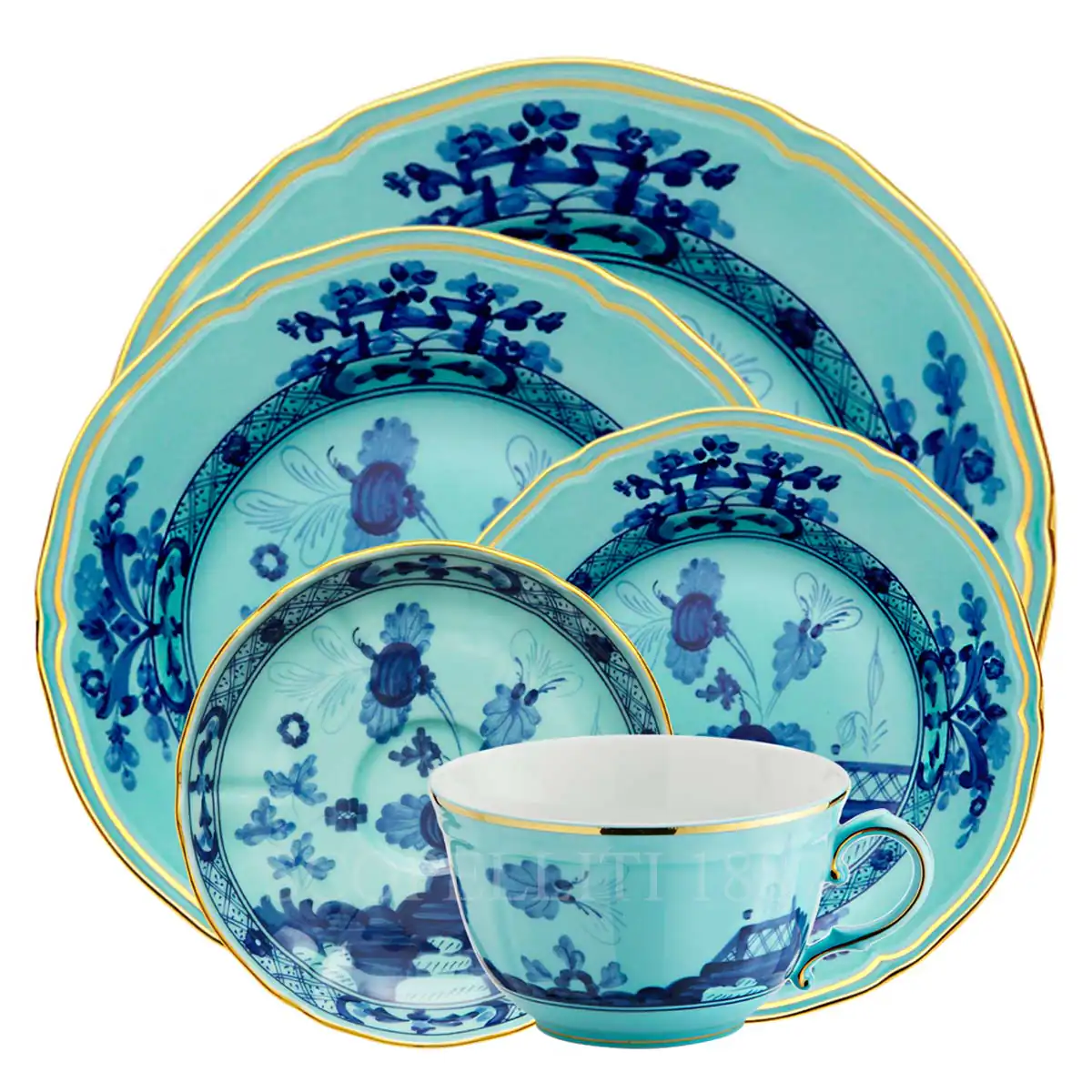 GINORI 1735 Ginori 5 piece Place Setting Oriente Italiano Iris 1