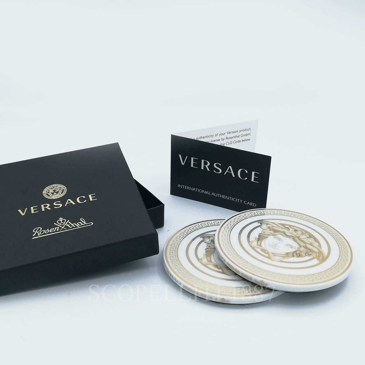 VERSACE Versace Coasters Medusa Gala Set of 2 2