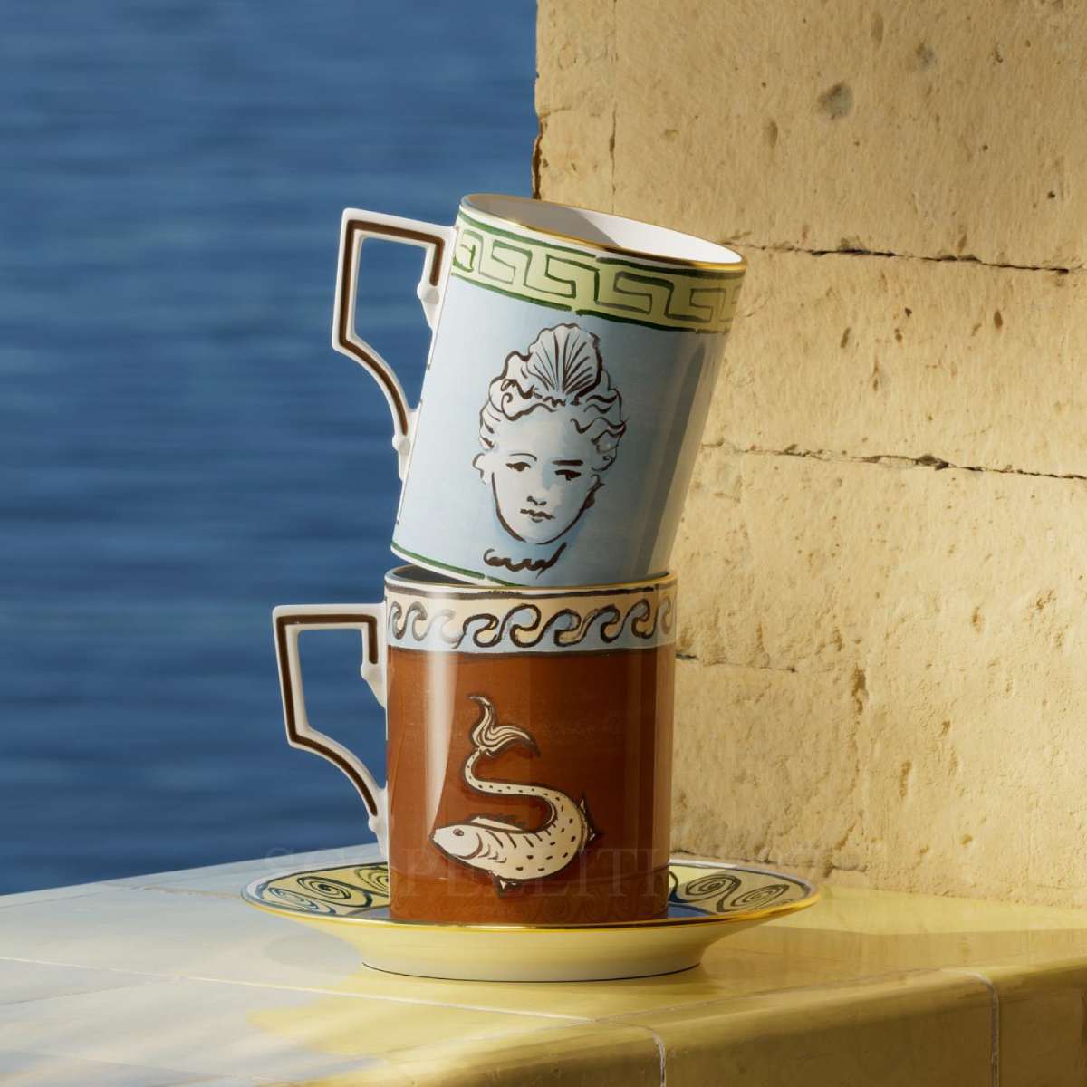 GINORI 1735 Ginori Il Viaggio di Nettuno Mug Amalfi Lemon 2