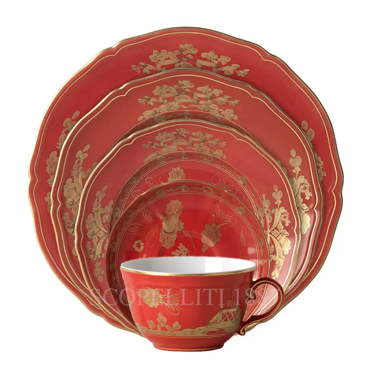 GINORI 1735 Ginori 1735 Dinner Set Oriente Italiano Rubrum 1