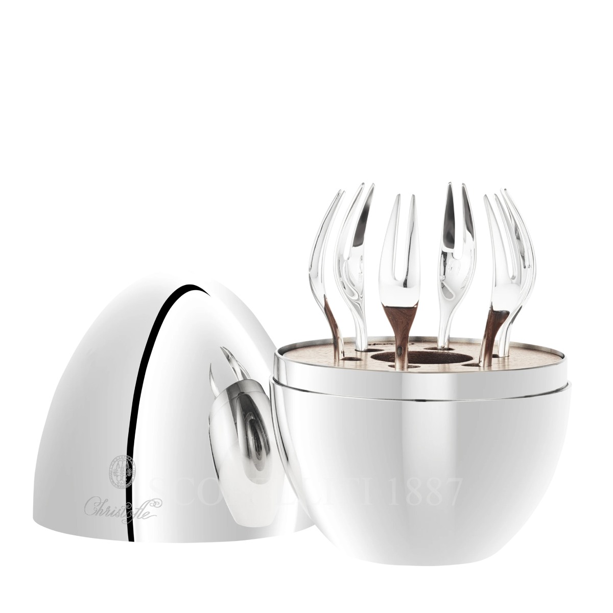 Christofle Christofle Mood Yummy Cocktail Forks Set - Silver Plated 1