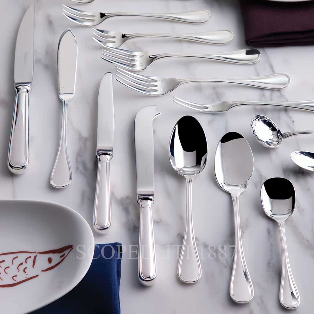 Christofle Christofle Albi Tea Spoons Stainless Steel - Set of 6 2