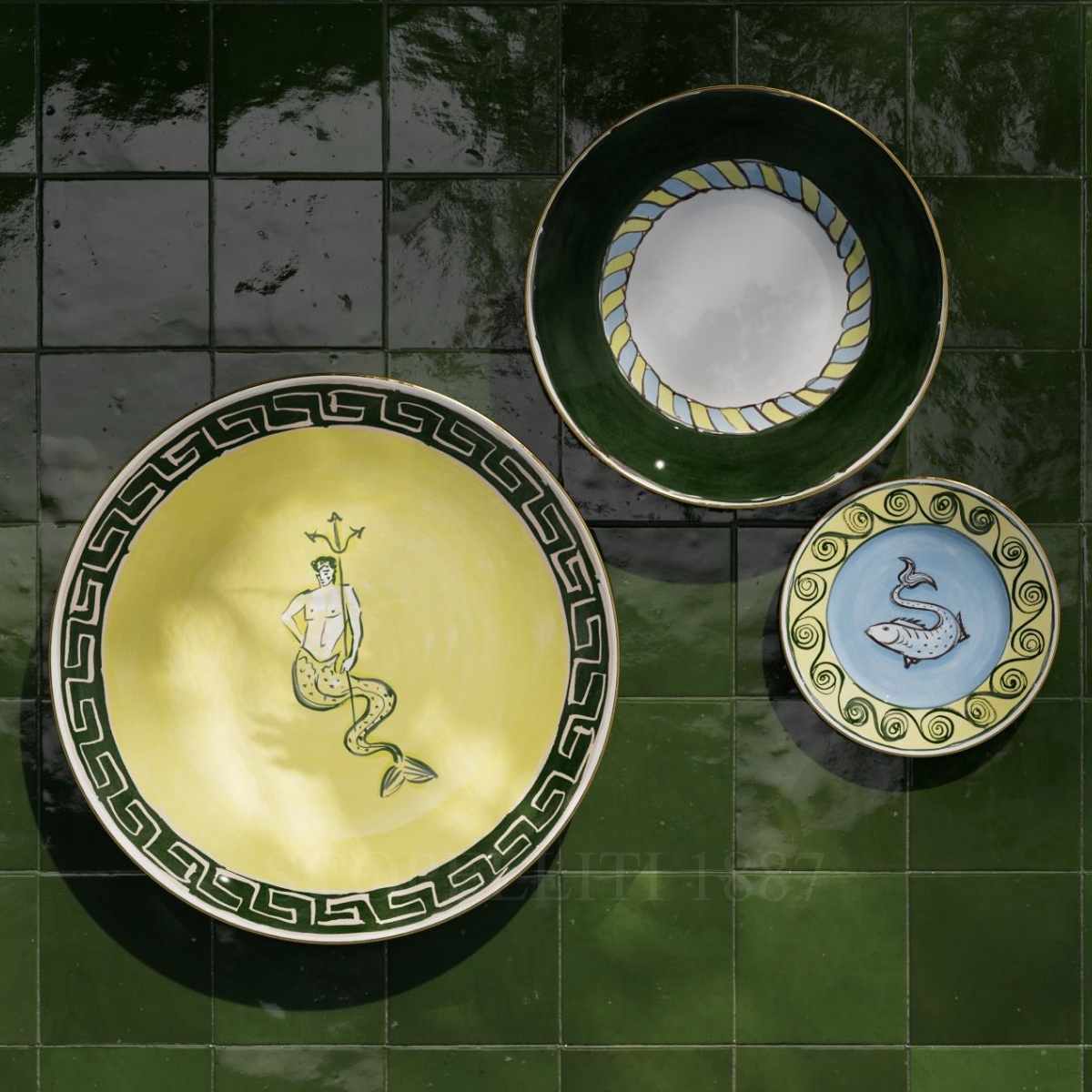 GINORI 1735 Ginori Il Viaggio di Nettuno Soup Plate Amalfi Lemon 2