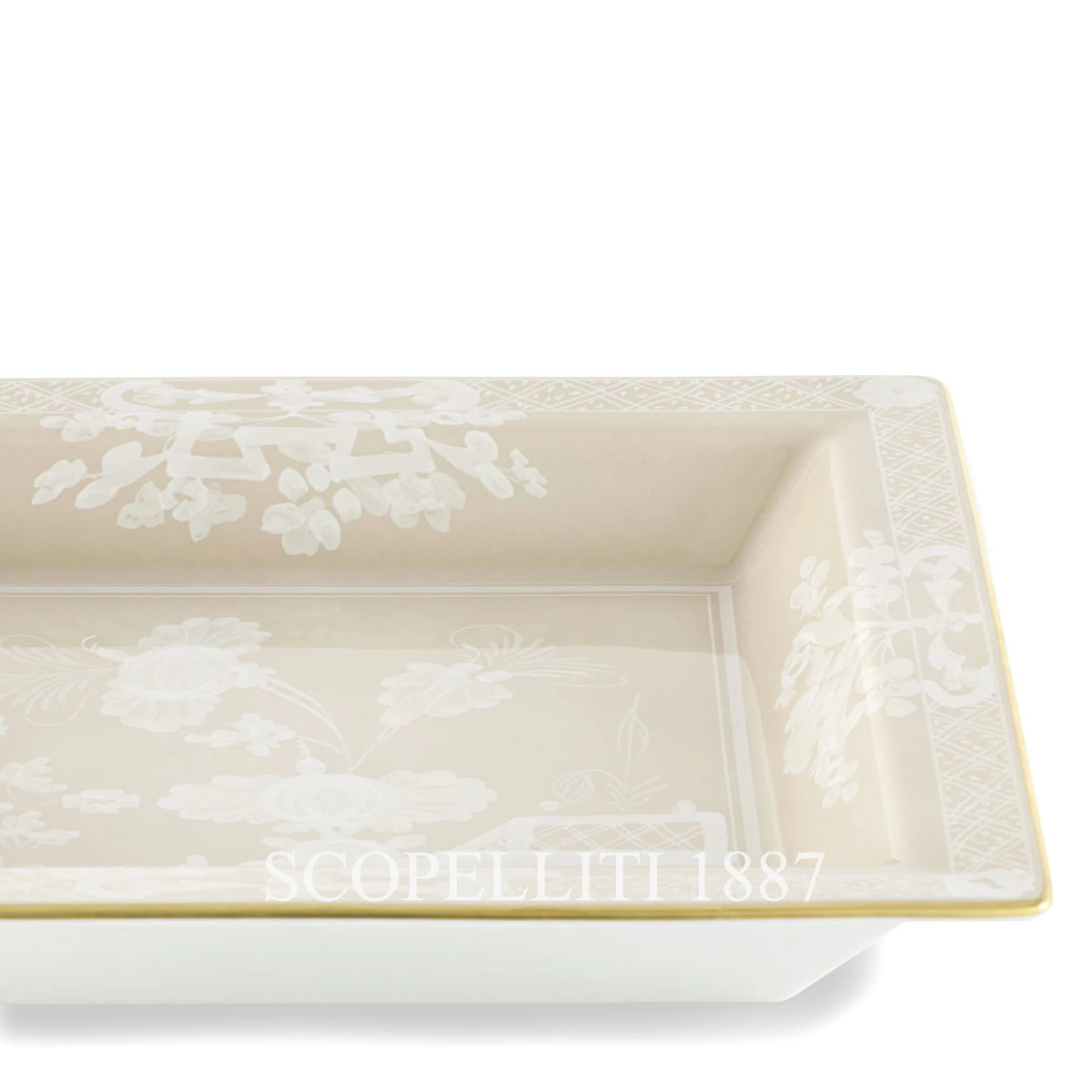 GINORI 1735 Ginori 1735 Oriente Italiano Meringa Square Change Tray 3