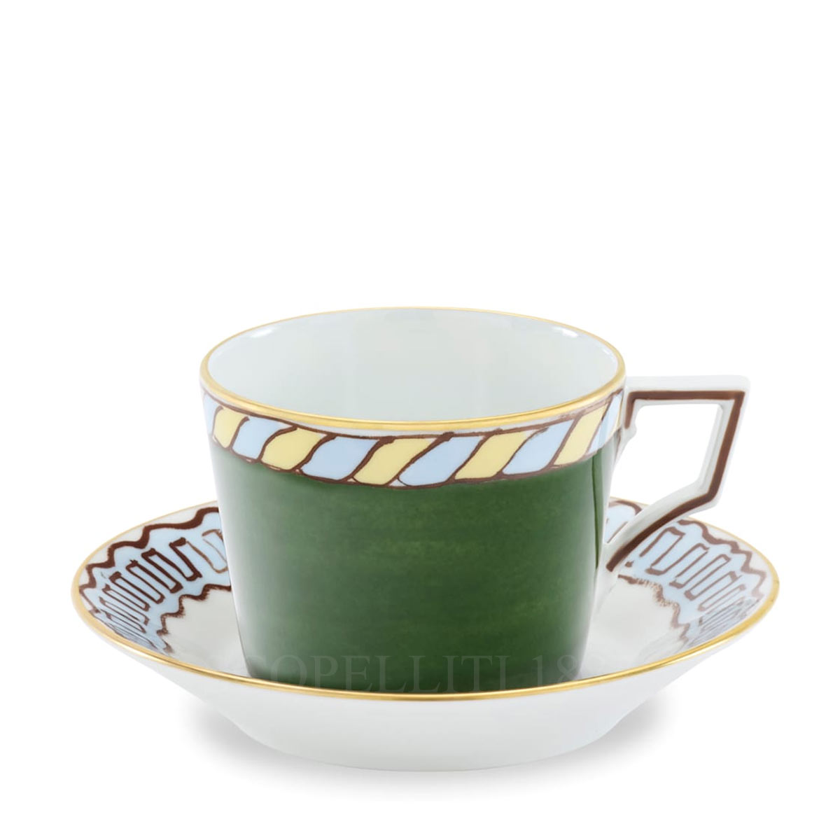 GINORI 1735 Ginori Il Viaggio di Nettuno Tea Cups Amalfi Lemon - Set of 2 3