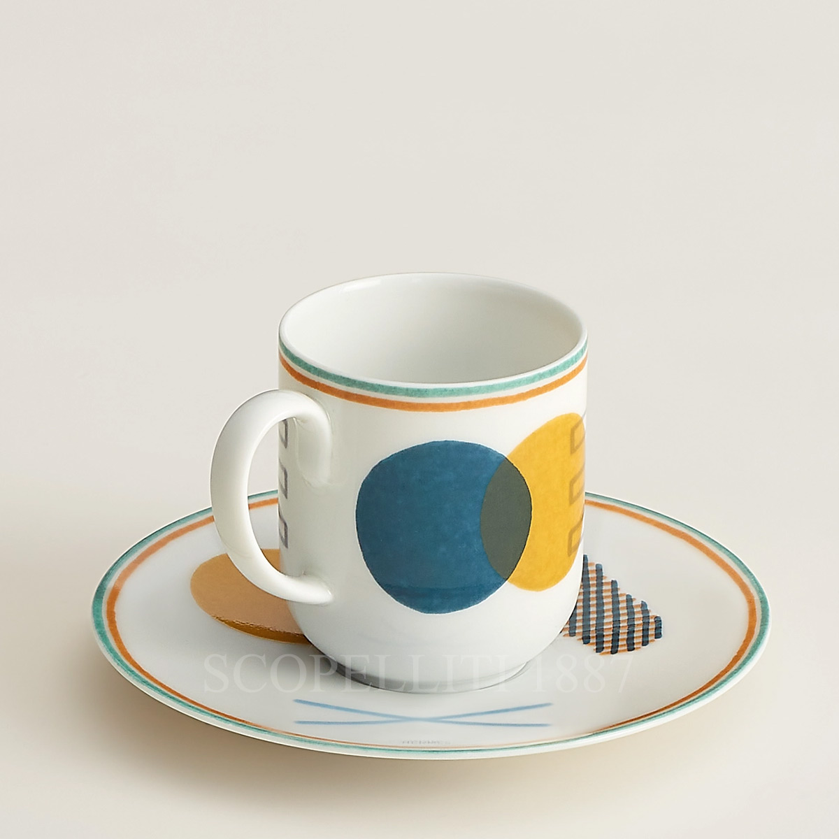 Hermes Hermes Coffee Cup and Saucer Saut - Set of 2 2