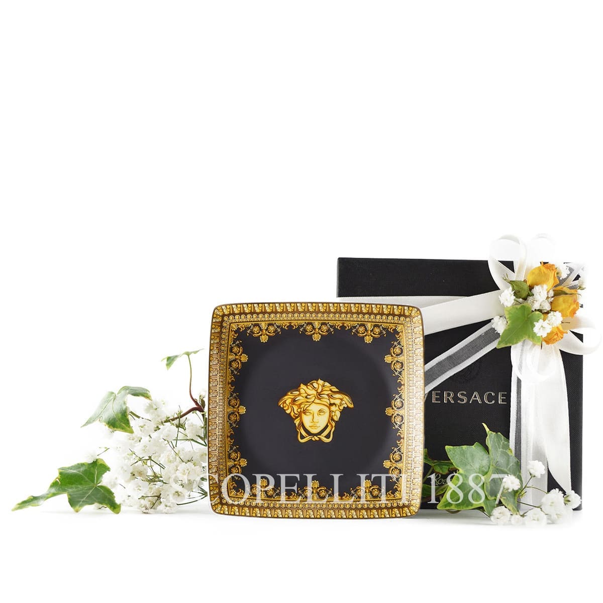 VERSACE Versace Canape Dish I Love Baroque Black 2