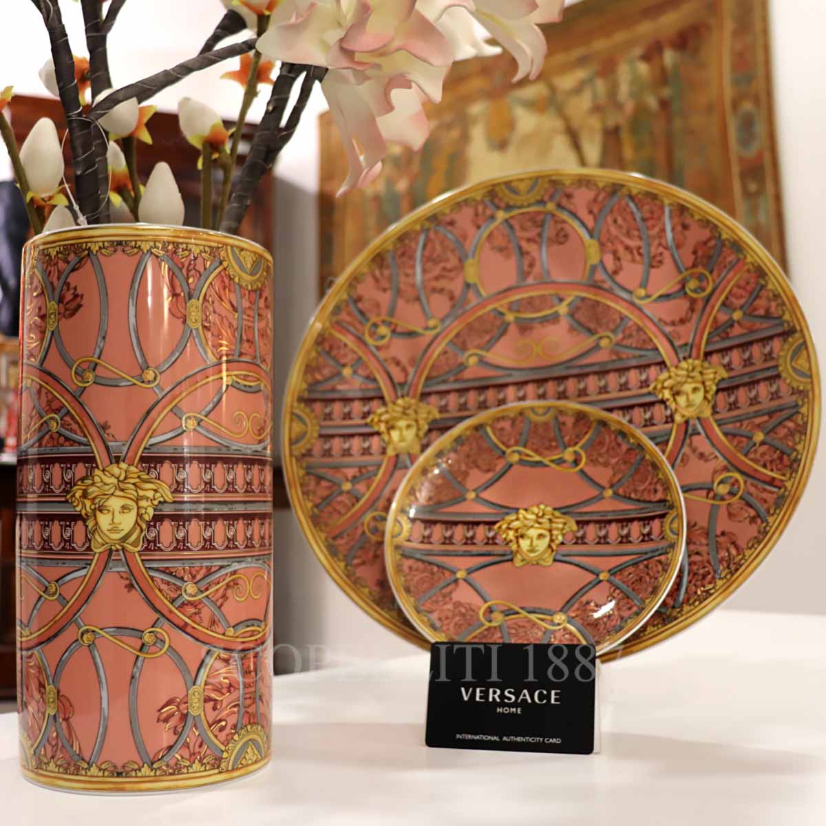 VERSACE Versace Service Plate 33 cm Scala del Palazzo Rose 2