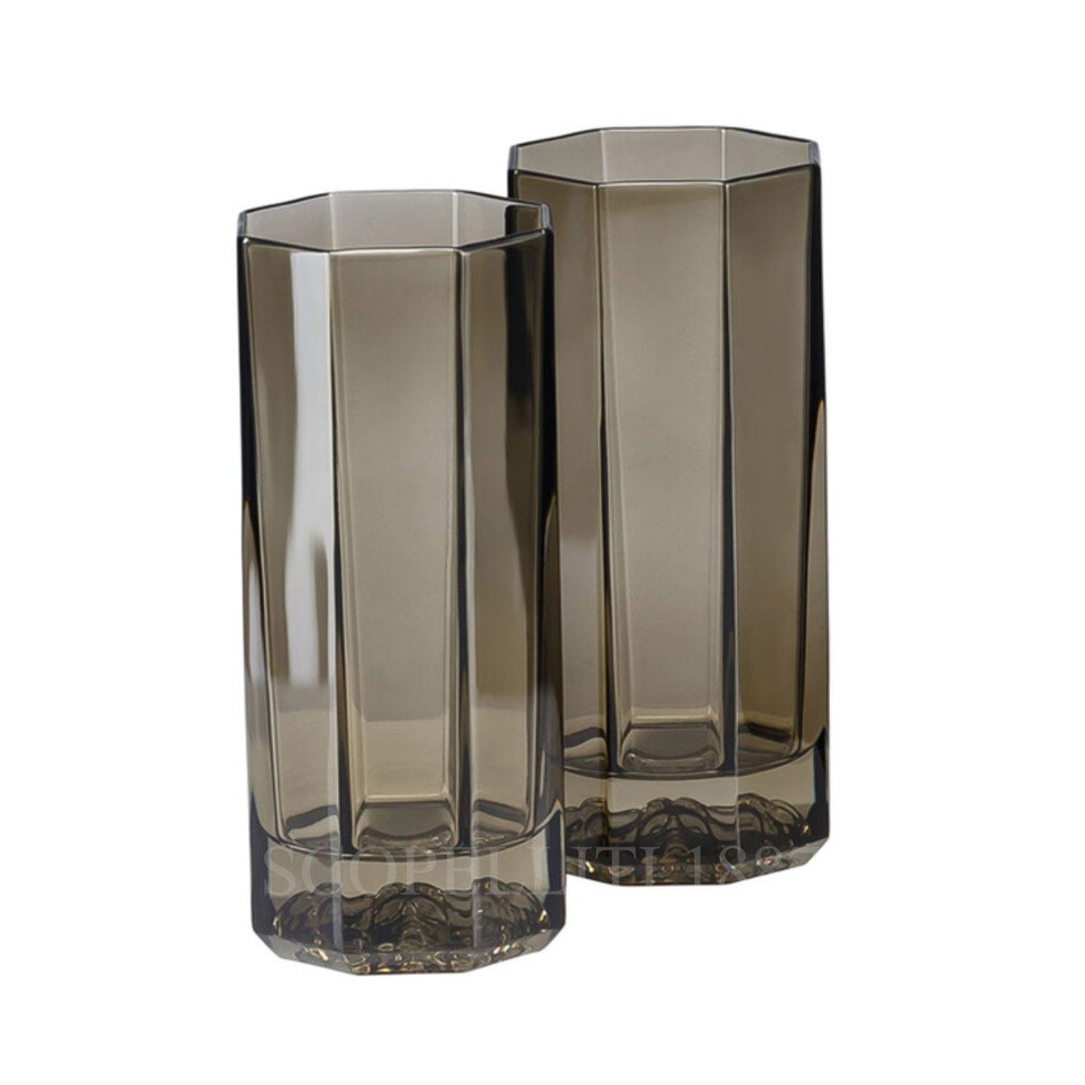 VERSACE Versace Crystal Highball Medusa Lumiere Haze - Set of 2 1