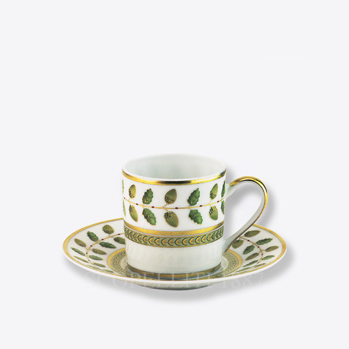 Bernardaud Bernardaud Constance Coffee Cup and Saucer 1