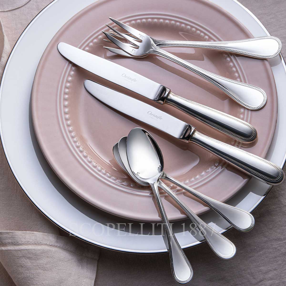 Christofle Christofle Perles 2 Coffee Spoons Stainless Steel - Set of 6 2