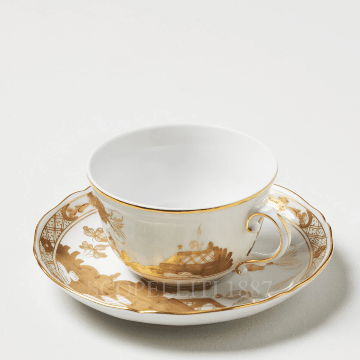 GINORI 1735 Ginori 1735 Oriente Italiano Aurum Tea Cup and Saucer 1