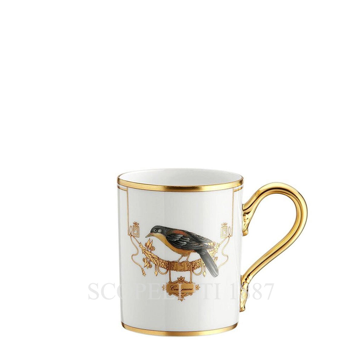 GINORI 1735 Ginori 1735 Voliere Mug Cou Jaune 1