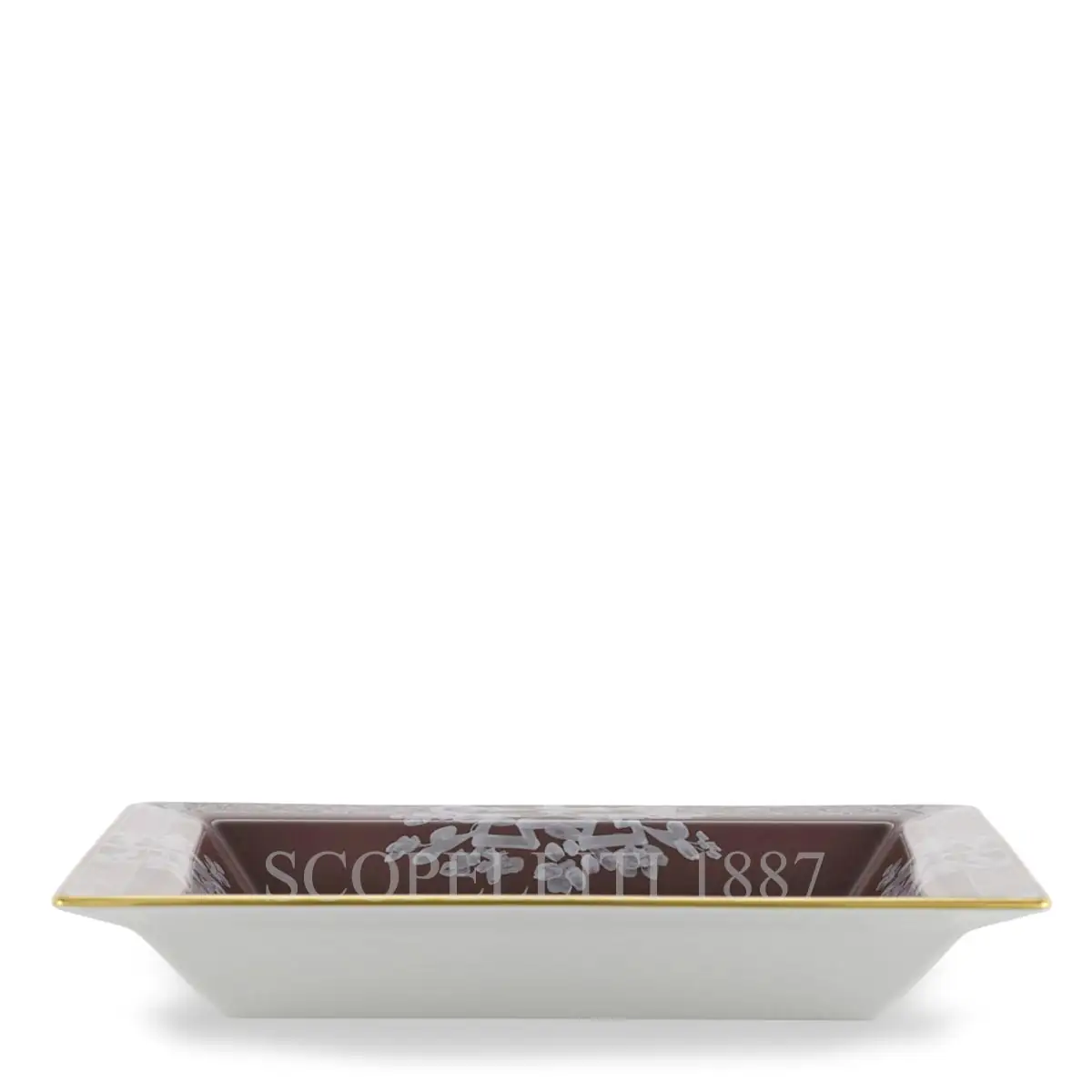 GINORI 1735 Ginori 1735 Oriente Italiano Castagna Square Change Tray Large 4