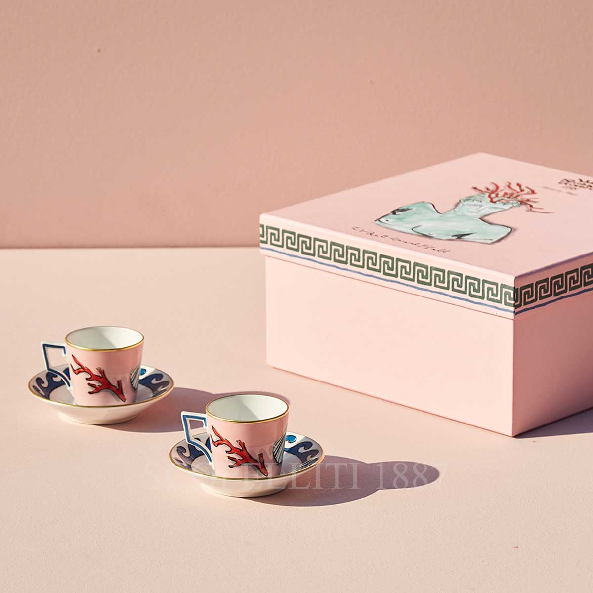GINORI 1735 Ginori Coffee Cup il Viaggio di Nettuno - Set of 2 2