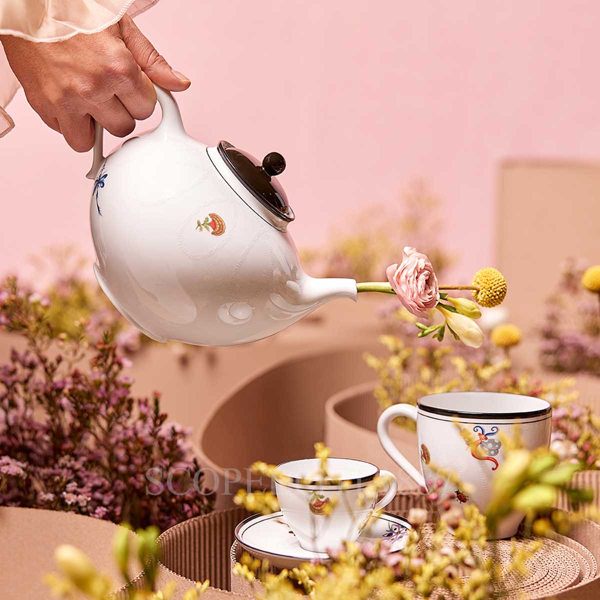 GINORI 1735 Ginori Tea Set for two people Arcadia 1