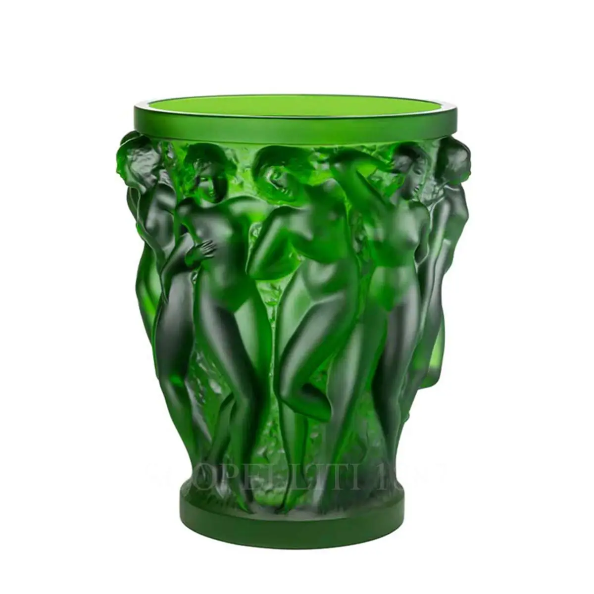 LALIQUE Lalique Bacchantes Vase Amazon Green 1