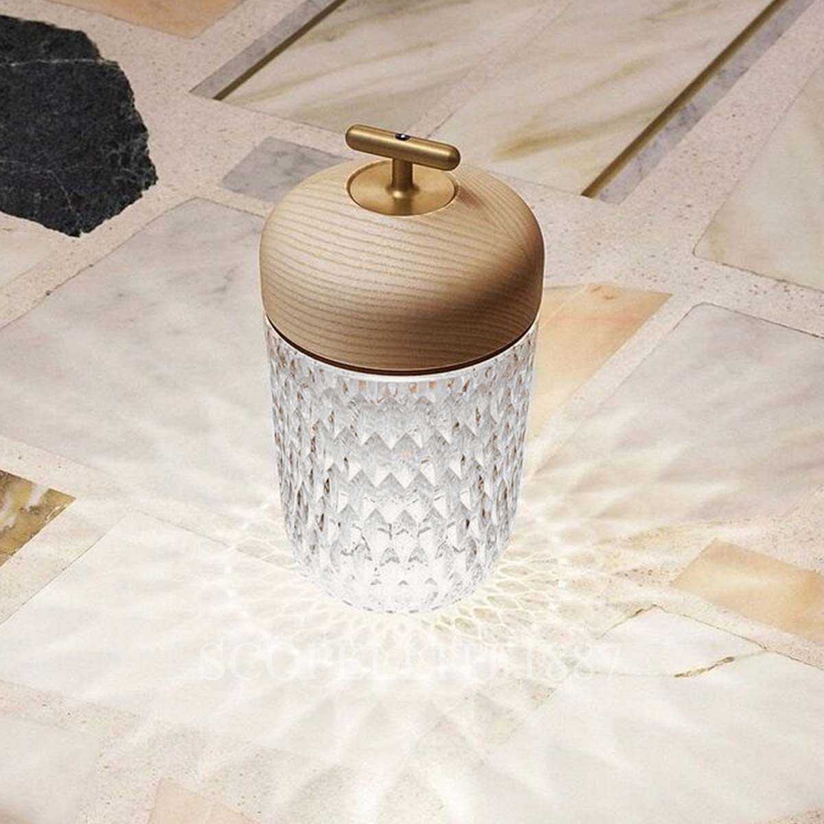 SAINT LOUIS Saint Louis Folia Portable Lamp Dark Ash Wood 4