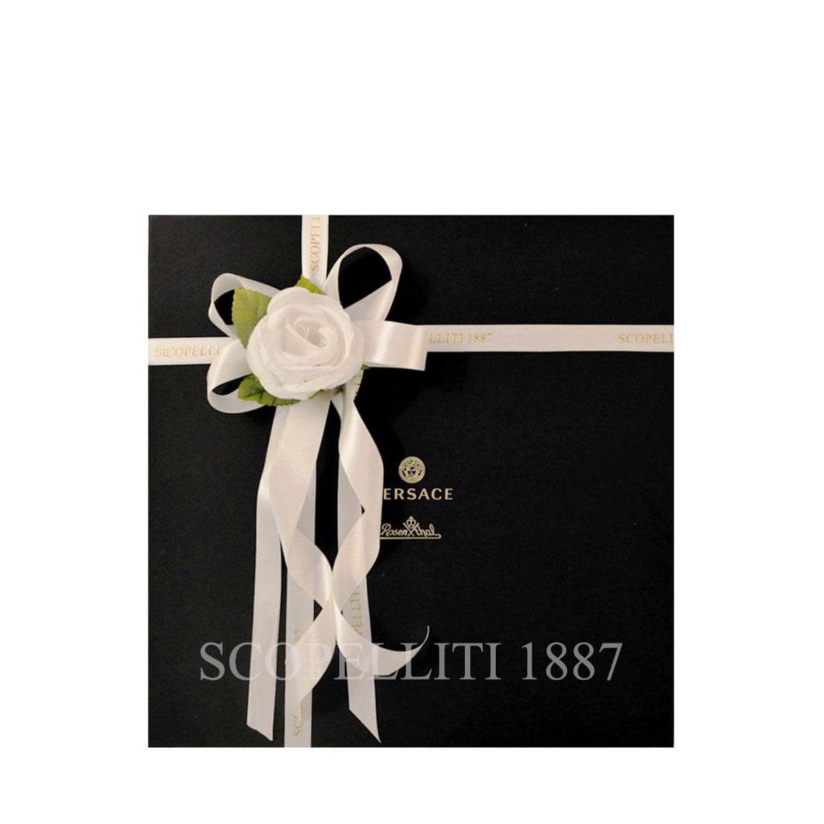VERSACE Versace Square Dish 12 cm La Greca Signature Black 2