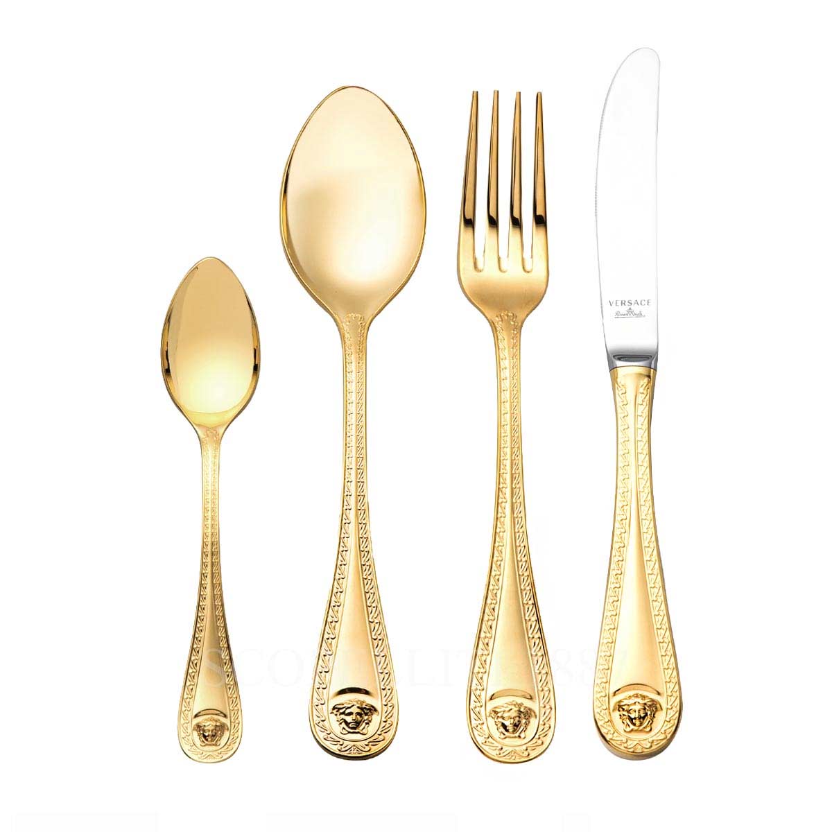 VERSACE Versace Medusa Gold Flatware Set 24 pcs 1