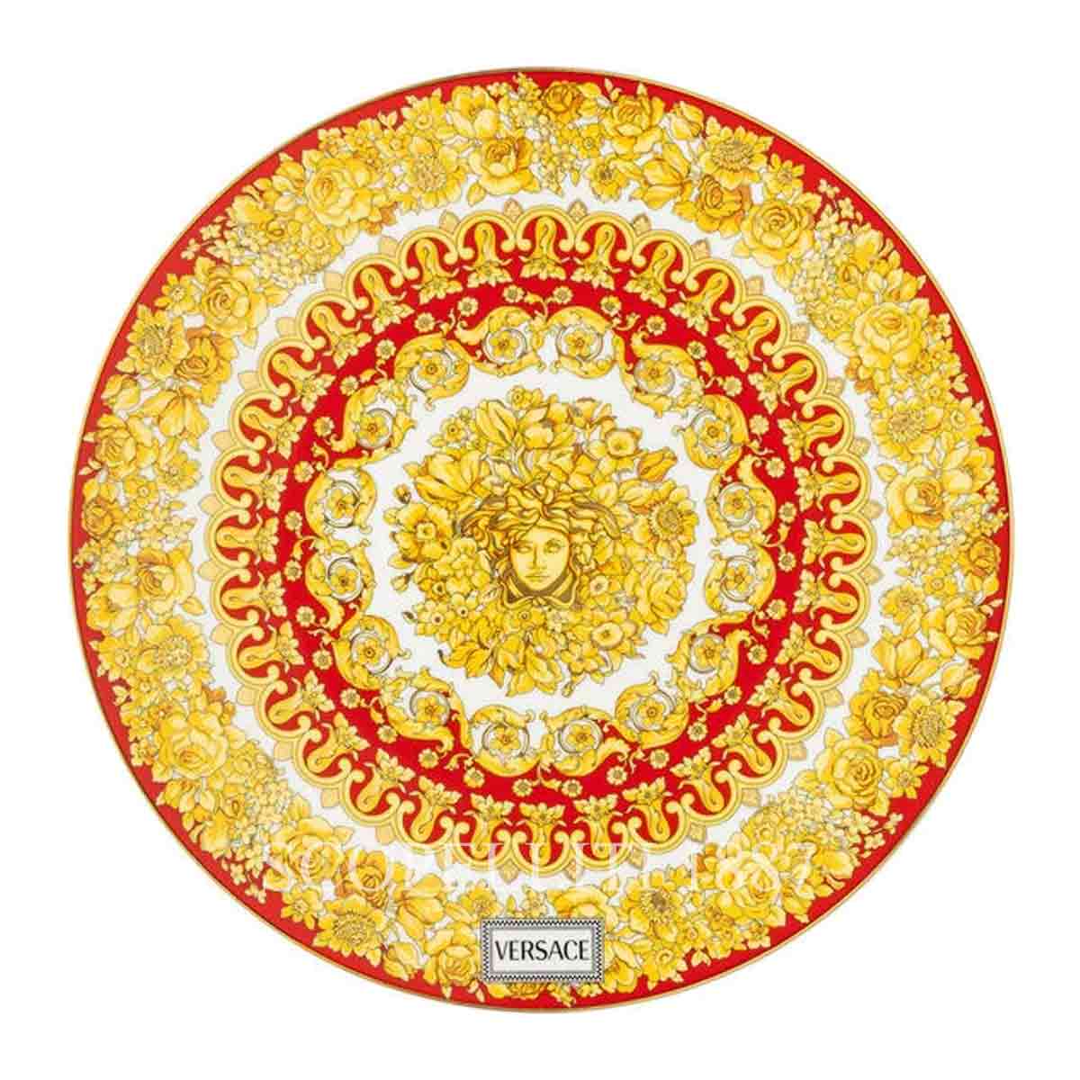 VERSACE Versace Service Plate 33 cm Medusa Rhapsody Red 1