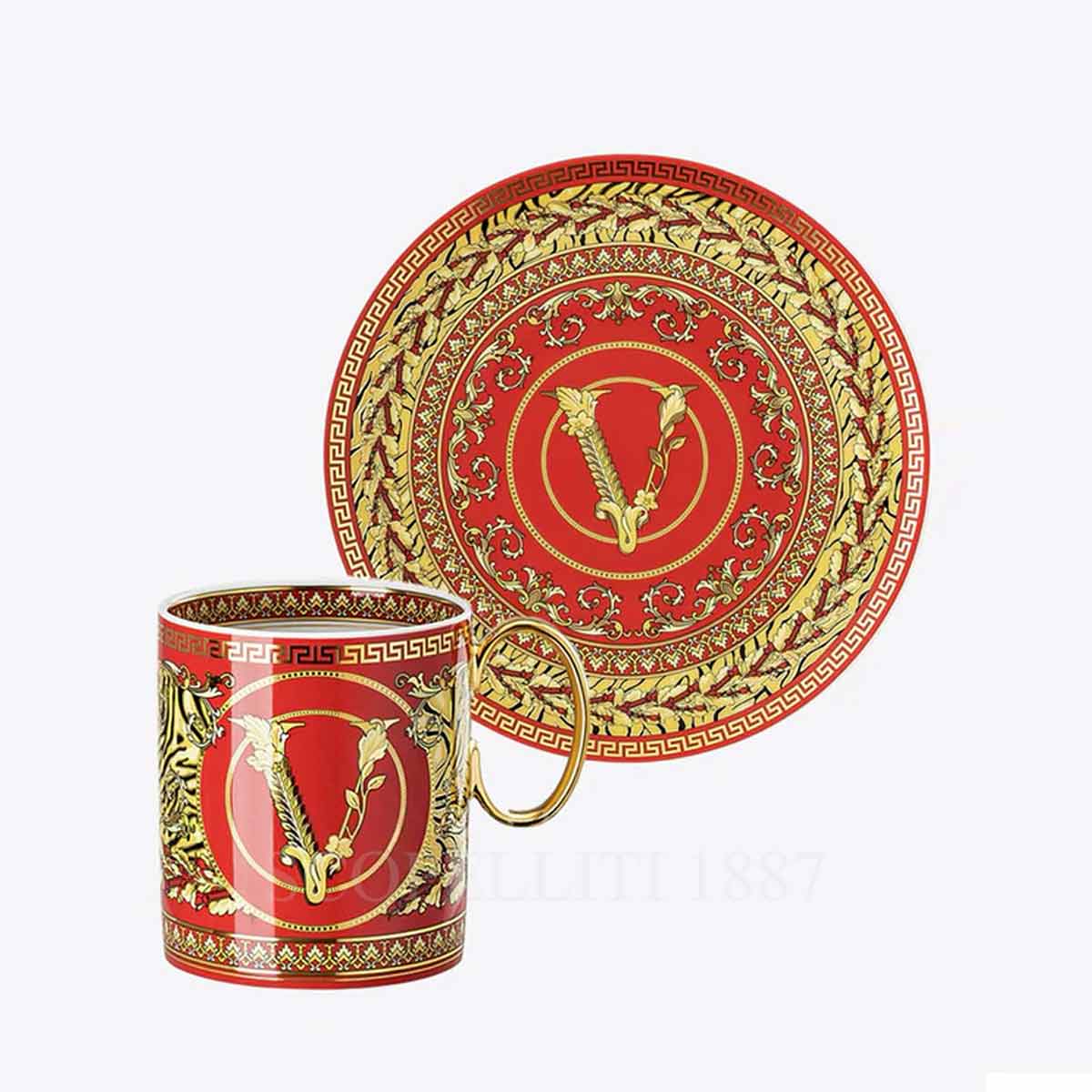 VERSACE Versace Gift Set Mug and Plate Virtus Holiday 1
