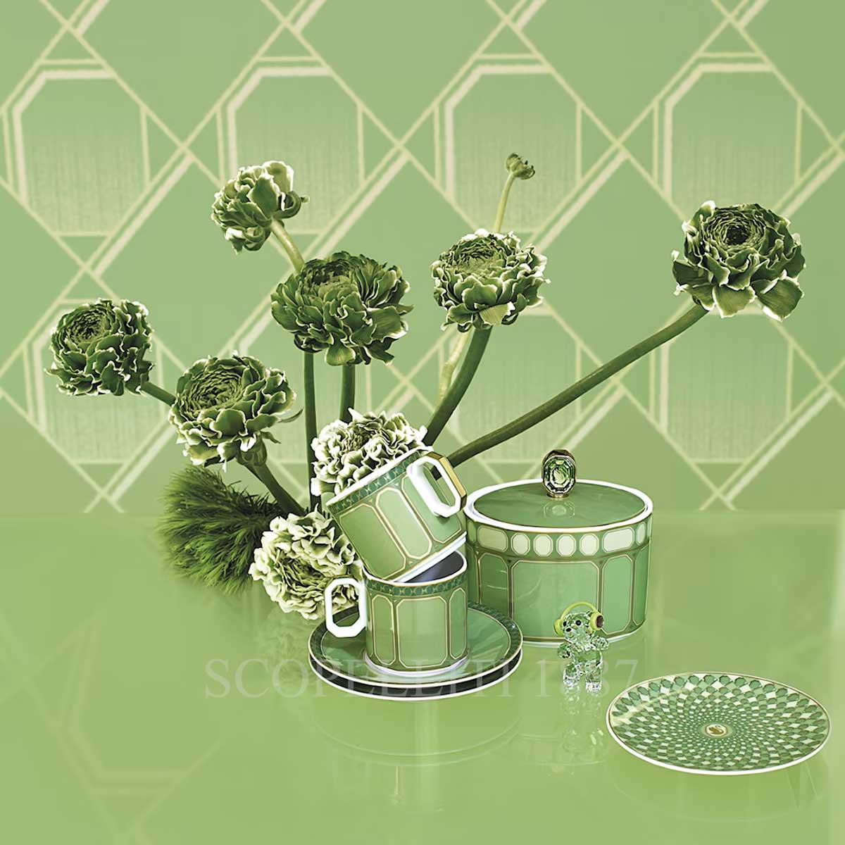 Rosenthal Swarovski Swarovski Flat Plate Signum Green 2