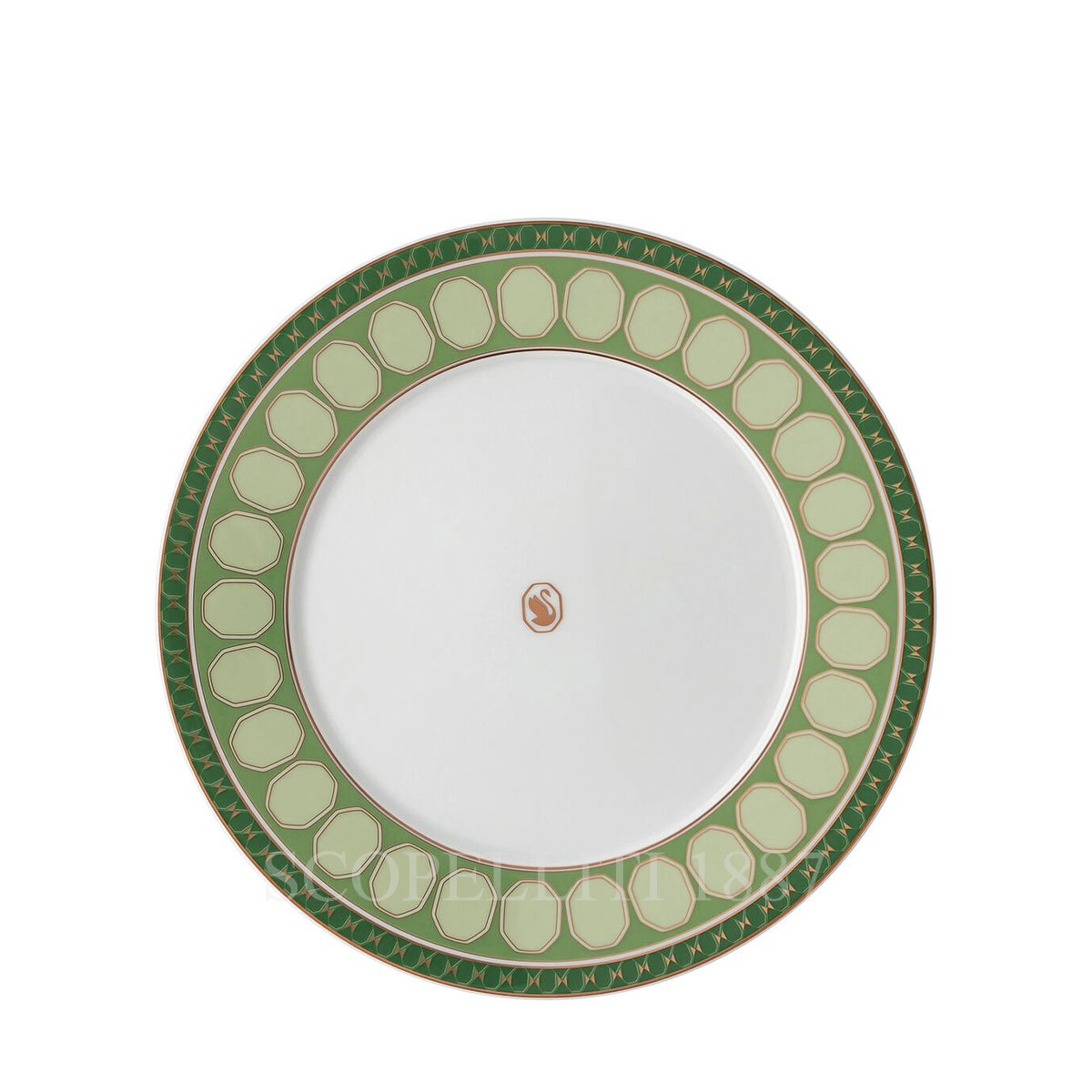 Rosenthal Swarovski Swarovski Breakfast Plate Signum Green 1