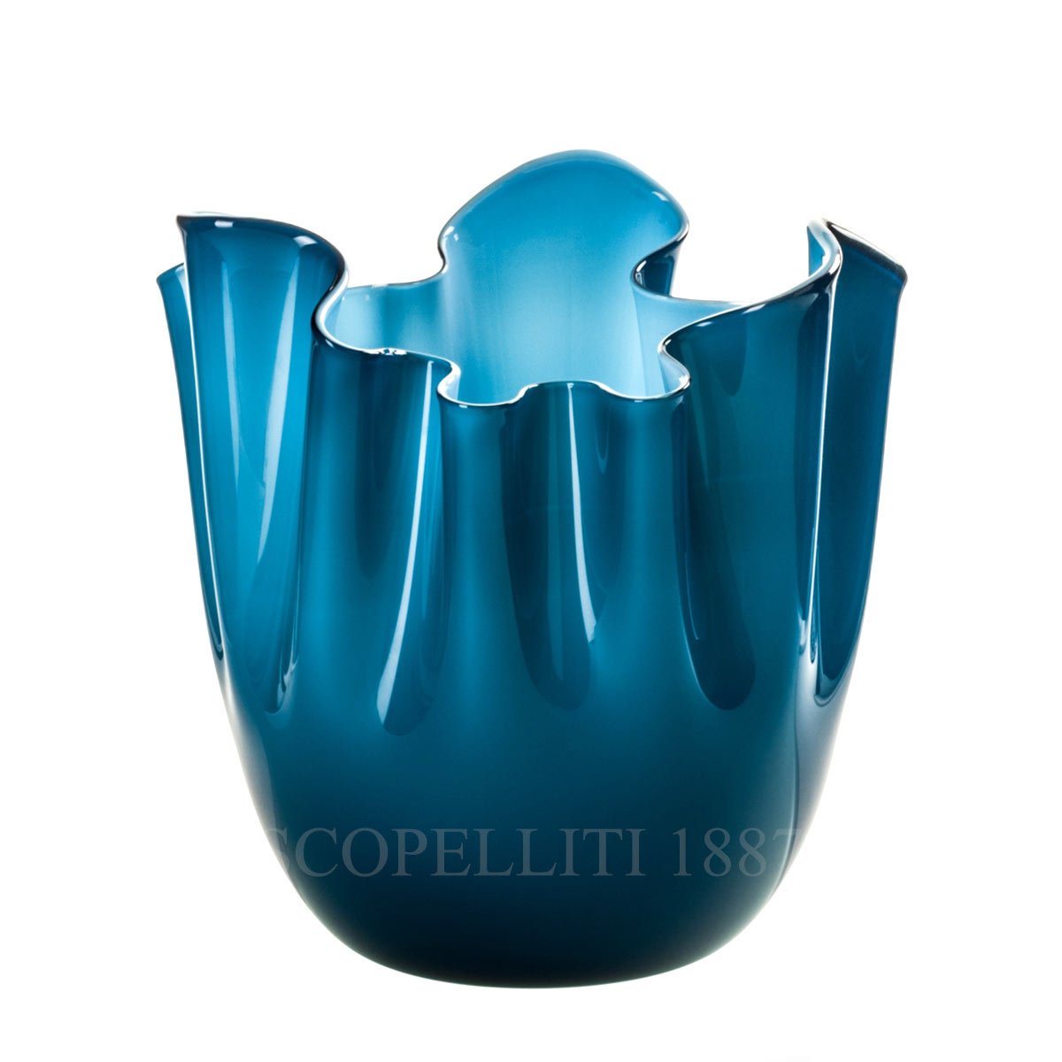 Venini Venini Fazzoletto Vase Medium Horizon Aquamarine 1