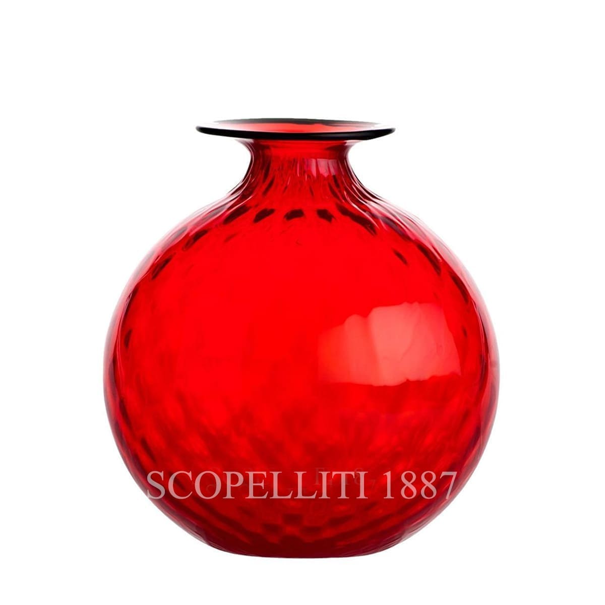 Venini Venini Monofiore Balloton Vase Medium Red 1