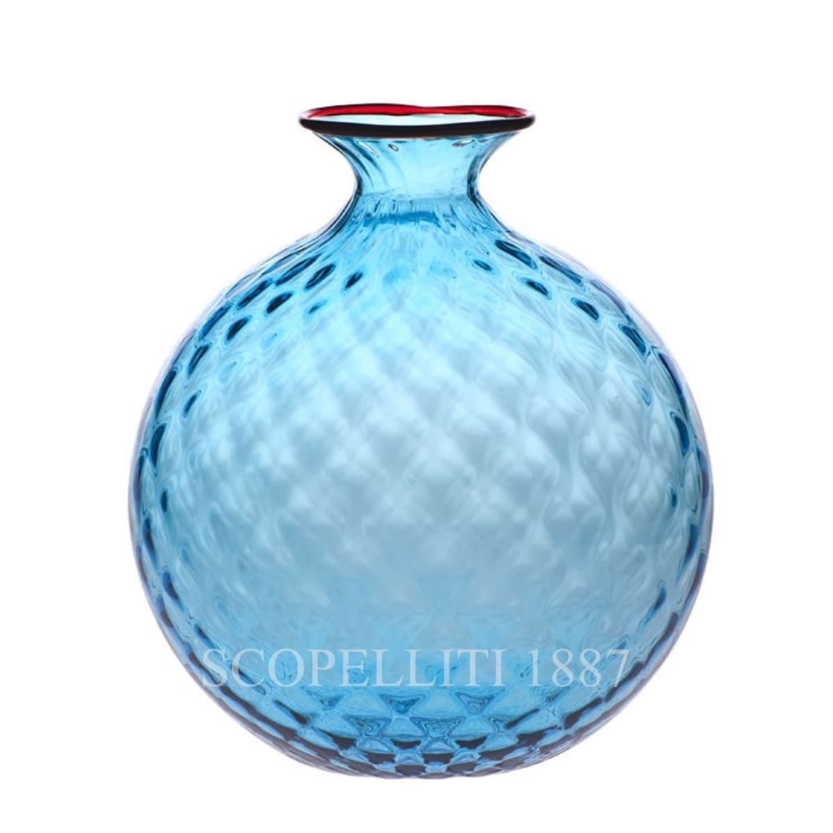 Venini Venini Monofiore Balloton Vase Large Aquamarine 1