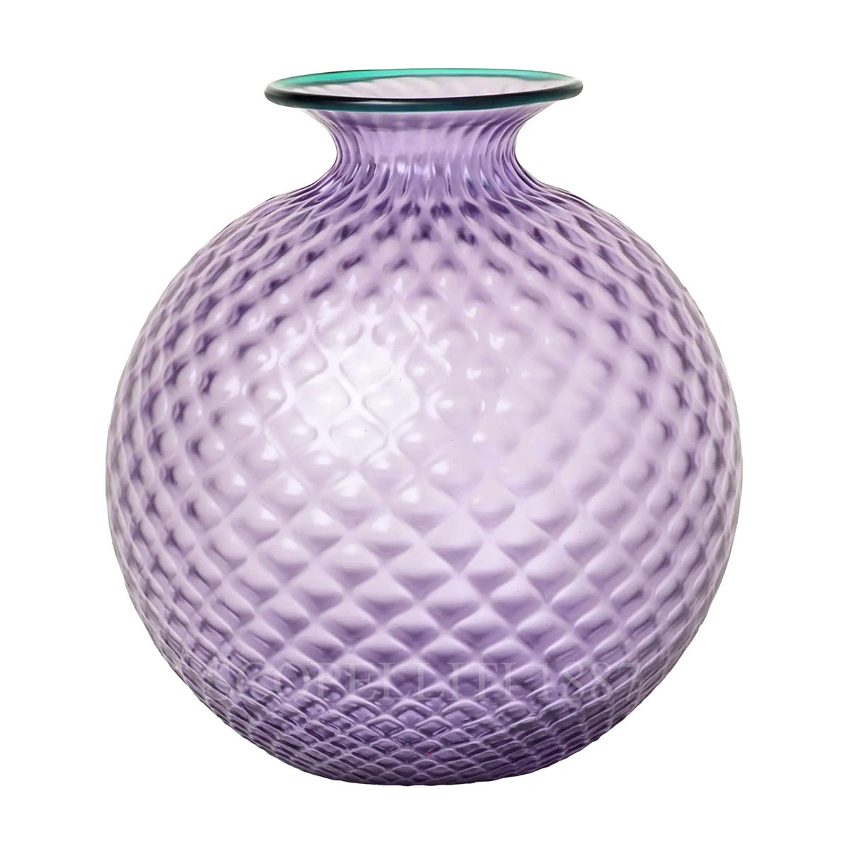 Venini Venini Vase Monofiore Balloton Lilac Mint Green Large 1