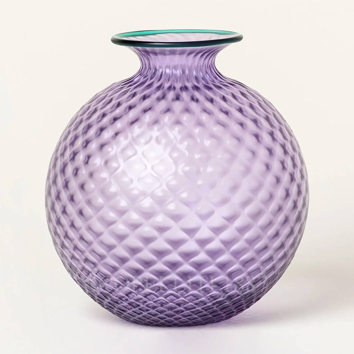 Venini Venini Vase Monofiore Balloton Lilac Mint Green Large 3