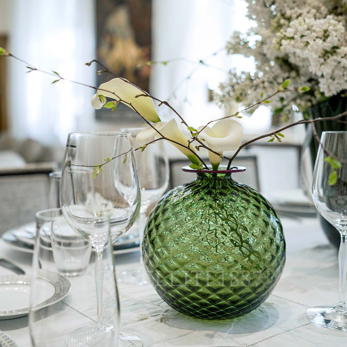Venini Venini Monofiore Balloton Vase Large Green 2