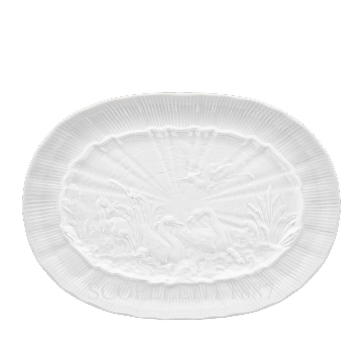 Meissen Meissen Swan Platter Oval Large 1