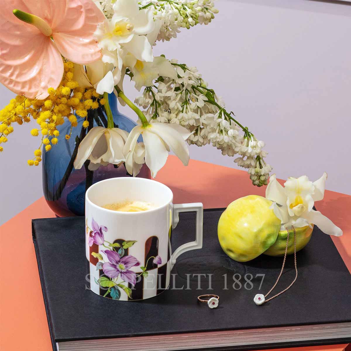 Meissen Meissen Mug Chess Flowers 5