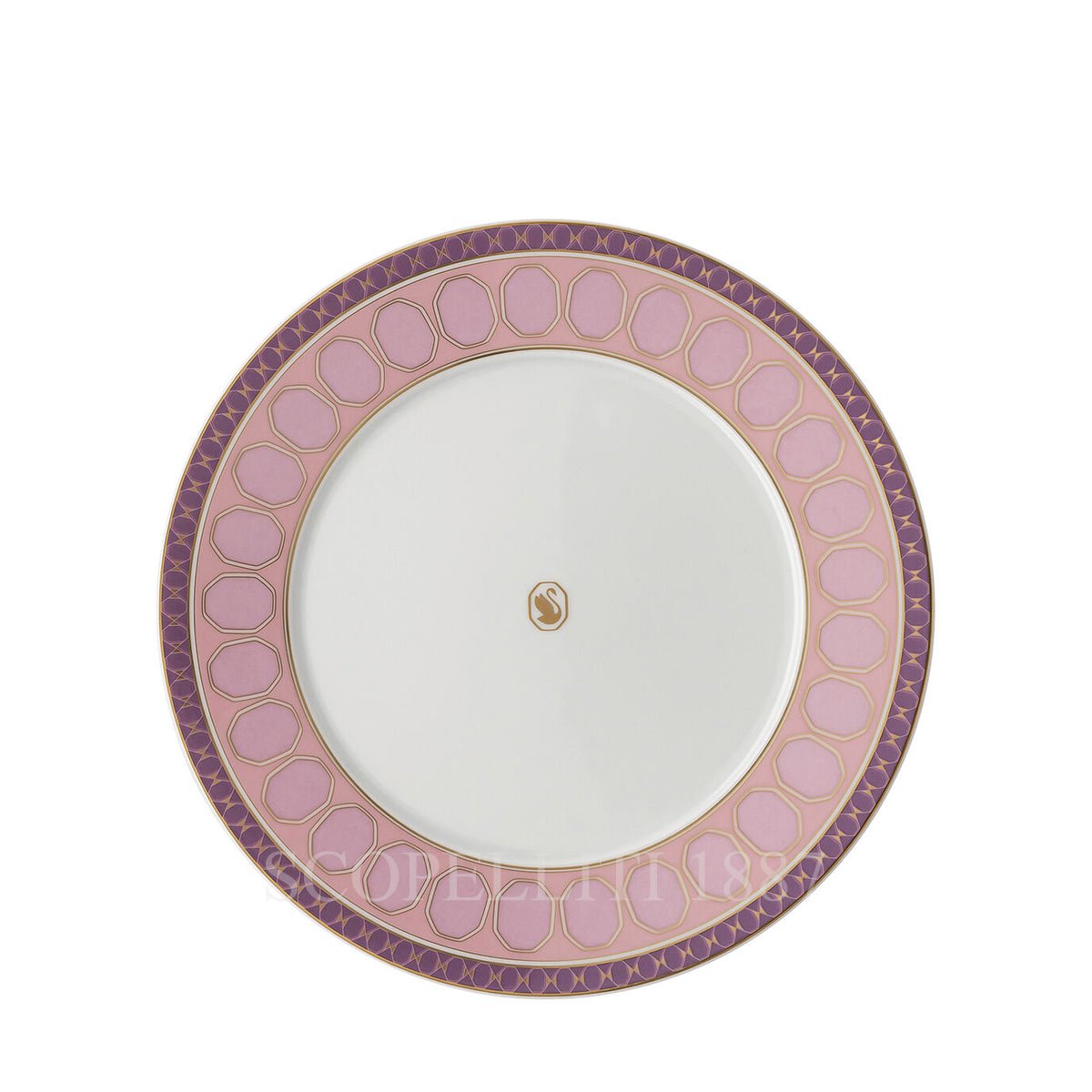 Rosenthal Swarovski Swarovski Breakfast Plate Signum Pink 1
