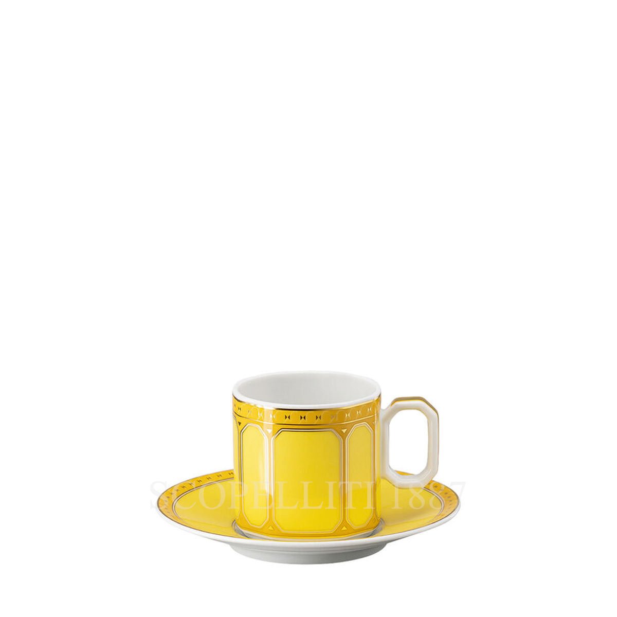 Rosenthal Swarovski Swarovski Espresso Cup With Saucer Signum Yellow 1