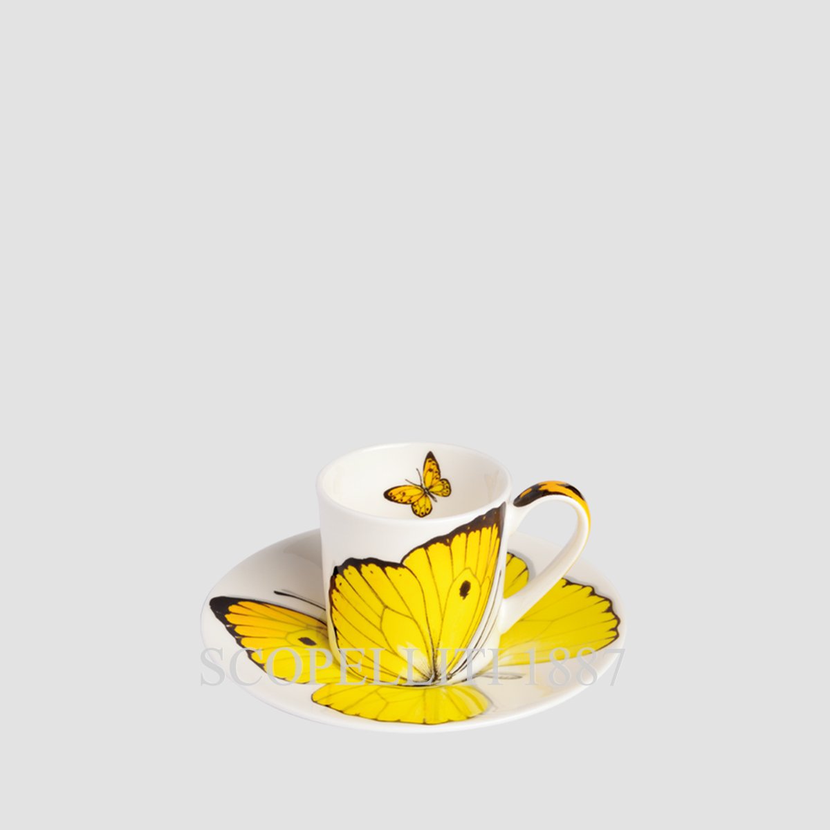 Taitù Milano Taitù Freedom Espresso Cups with Saucers Set of 4 5