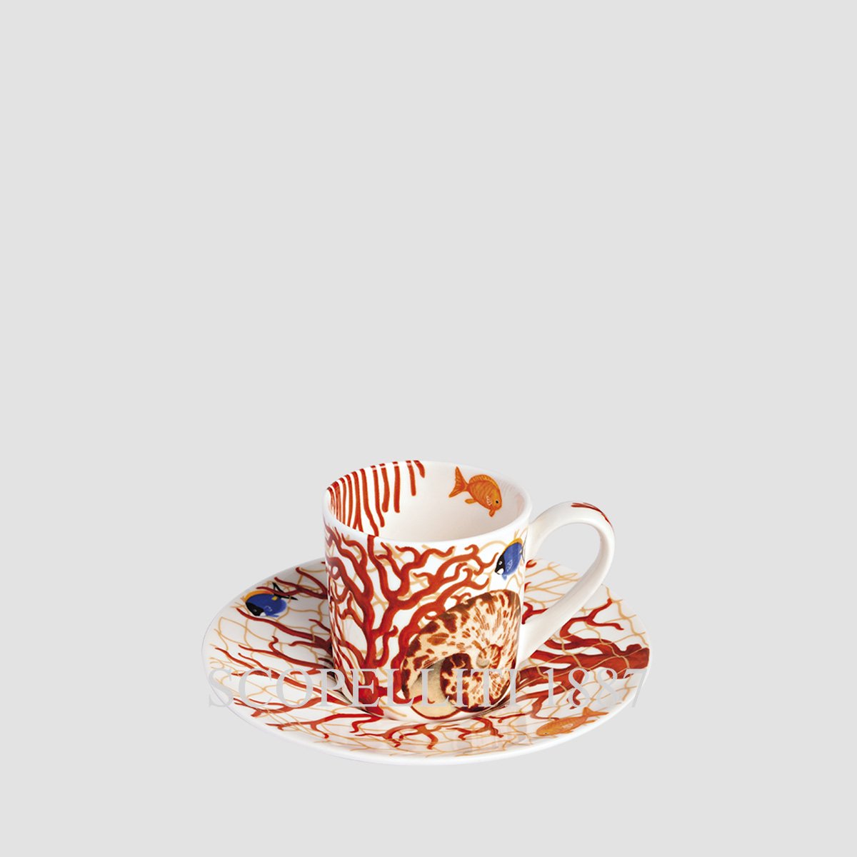 Taitù Milano Taitù Mare Espresso Cup with Saucer - Set of 4 1